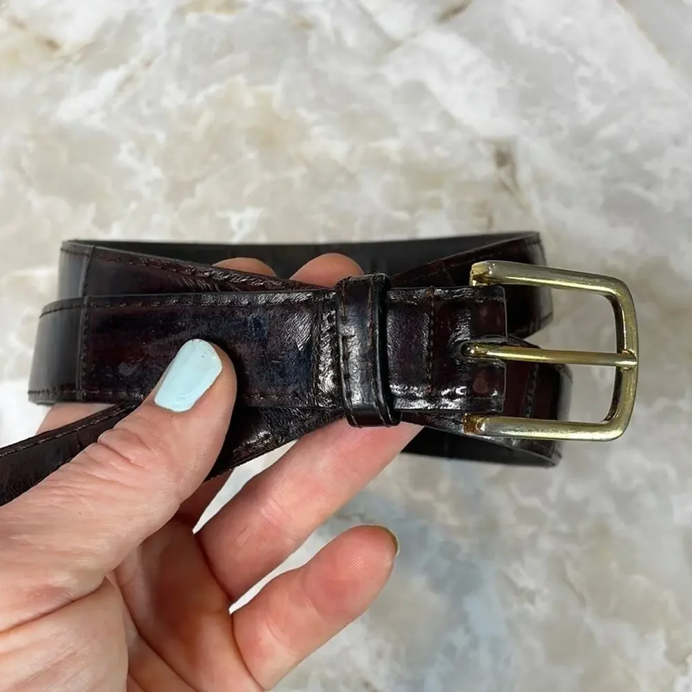 Vintage Men's Eelskin belt